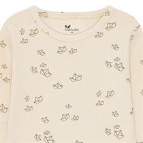 BIRKHOLM Rib Bluse Papirsbåde